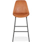 Barhocker CEDRIC – braun – Stoff
