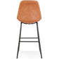 Barhocker CEDRIC – braun – Stoff