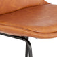 Barhocker CEDRIC – braun – Stoff