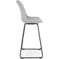 Barhocker BROZA - grau - Stoff