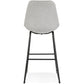 Barhocker BROZA - grau - Stoff