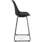 Barhocker PAUL - schwarz - Stoff