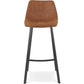 Barhocker OUFTI - braun - Stoff