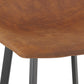Barhocker OUFTI - braun - Stoff