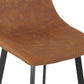 Barhocker OUFTI - braun - Stoff