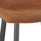 Barhocker OUFTI - braun - Stoff