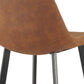Barhocker OUFTI - braun - Stoff
