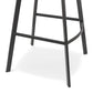 Barhocker OUFTI - braun - Stoff