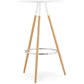 Bar table LARRY - white - wood