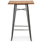 Bar table FRANKLIN - brown - wood