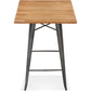 Bar table FRANKLIN - brown - wood