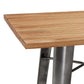 Bar table FRANKLIN - brown - wood