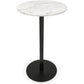 Bar table DIVIN - white marble - metal