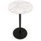 Bar table DIVIN - white marble - metal