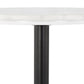 Bar table DIVIN - white marble - metal