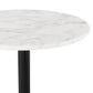 Bar table DIVIN - white marble - metal