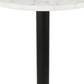 Bar table DIVIN - white marble - metal