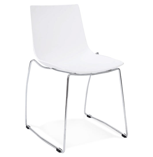 Chair - TIKADA - white - plastic