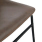 Chair BIFF - brown - imitation leather