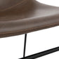 Chair BIFF - brown - imitation leather