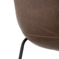 Chair BIFF - brown - imitation leather