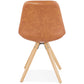 Chair STEVE - brown - imitation leather