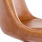 Chair STEVE - brown - imitation leather
