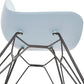Chair FIFI - blue - plastic