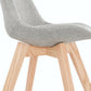Chair COMFY - gray - fabric