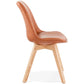 Chair MANITOBA - brown - imitation leather
