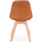 Chair MANITOBA - brown - imitation leather