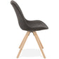 Chair CHARLIE - dark gray - fabric