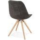 Chair CHARLIE - dark gray - fabric