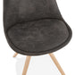 Chair CHARLIE - dark gray - fabric