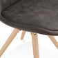 Chair CHARLIE - dark gray - fabric
