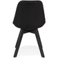 Stoel COMFY - zwart - stof