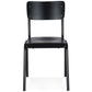 Chair SKOLPO - black - wood