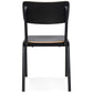 Chair SKOLPO - black - wood