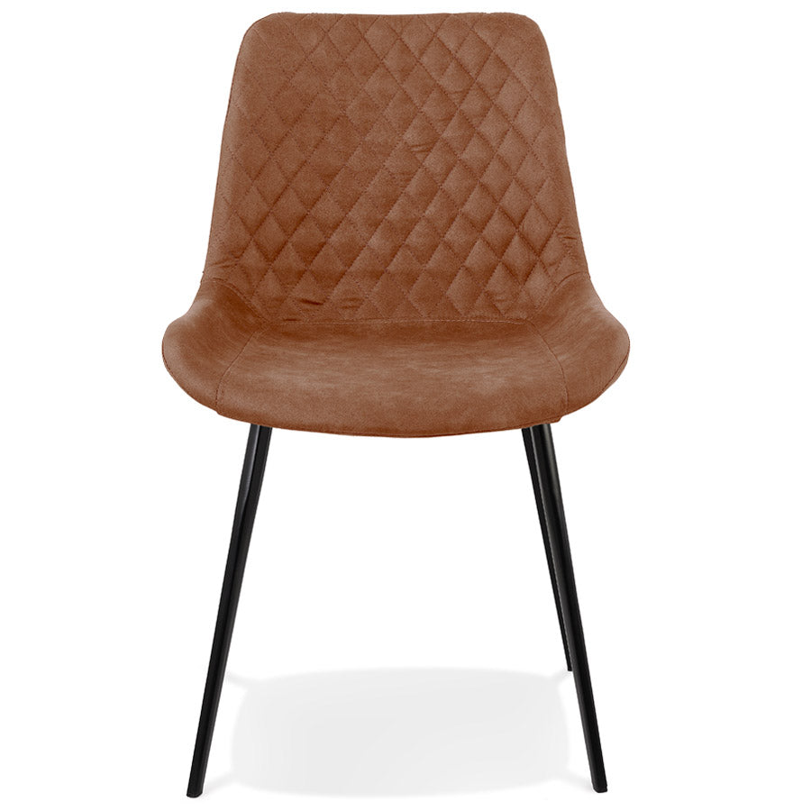 Chair HABILI - brown - fabric