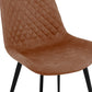 Chair HABILI - brown - fabric