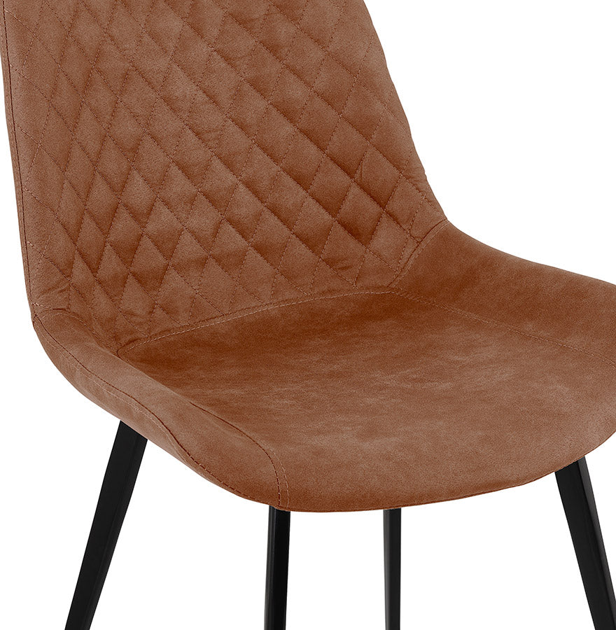 Chair HABILI - brown - fabric