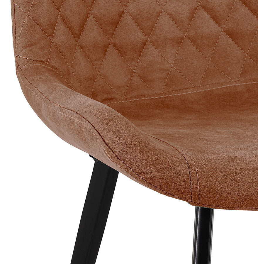 Chair HABILI - brown - fabric