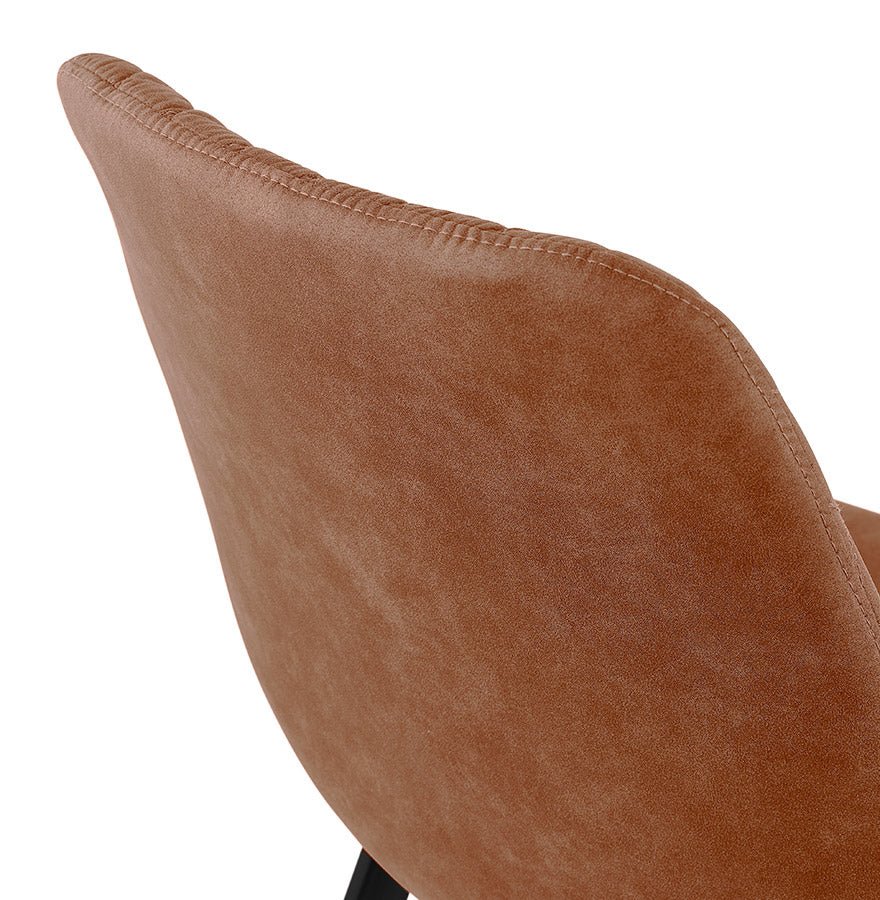 Chair HABILI - brown - fabric