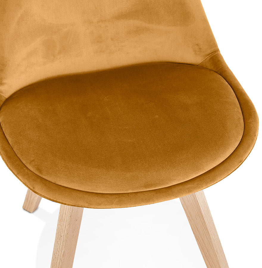 Chair PHIL - mustard - fabric