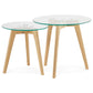 Salon- en/of bijzettafel IGGY - transparant - glas