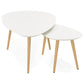 Salontafel SCARA - wit - hout