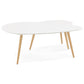 Salontafel SCARA - wit - hout
