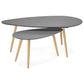 Coffee and/or side table SCARA - dark gray - wood
