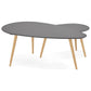 Coffee and/or side table SCARA - dark gray - wood