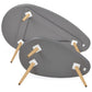 Coffee and/or side table SCARA - dark gray - wood